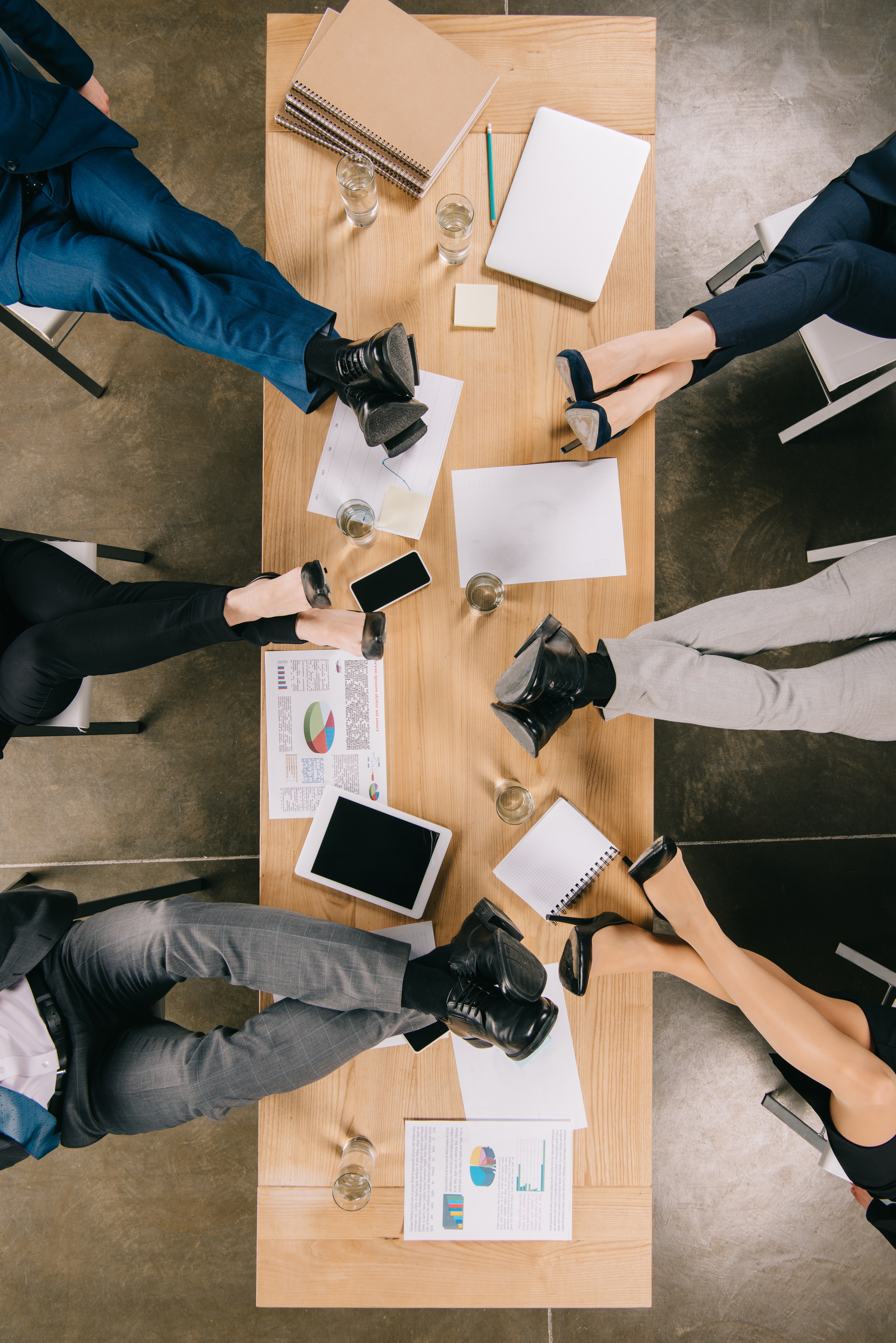 Business professionals collaborating
